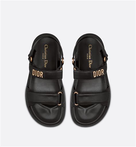 dior black.sandals|flat dior sandals women.